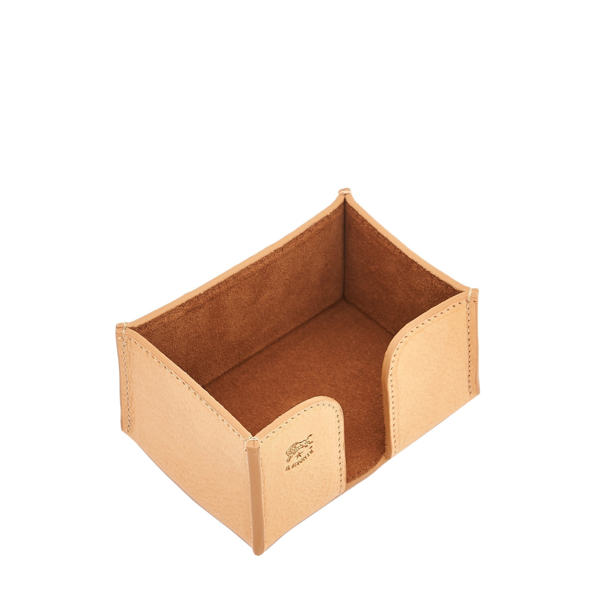 Office & business | Business card holder  in leather color natural — 
front view
 — 1 of 4
