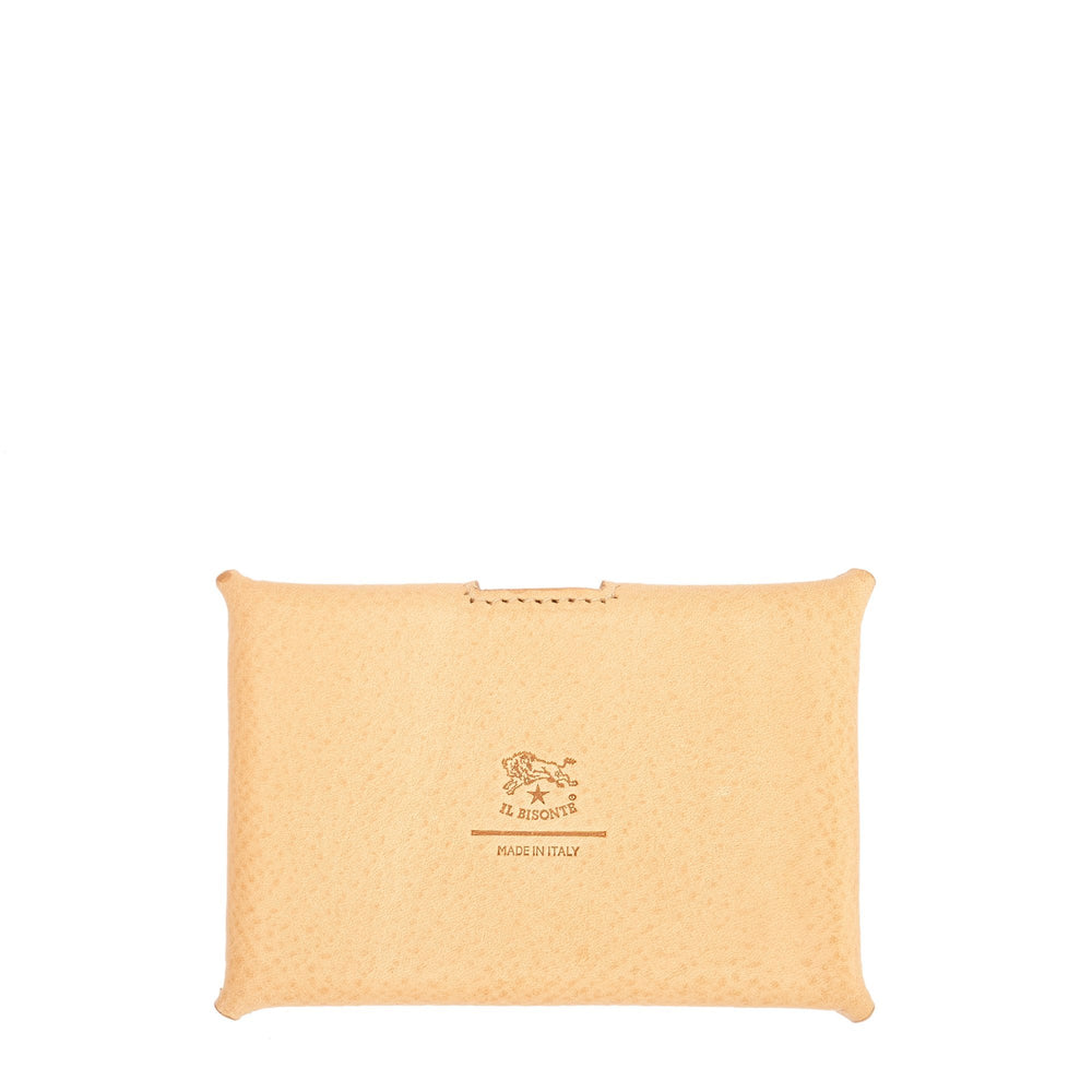 Office & business | Business card holder  in leather color natural — 
back or detail view
 — 3 of 4