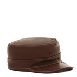 Stoccolma | Men's Hat in Vintage Leather color Dark Brown