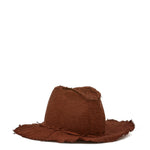 Vieste | Hat in fabric color chocolate