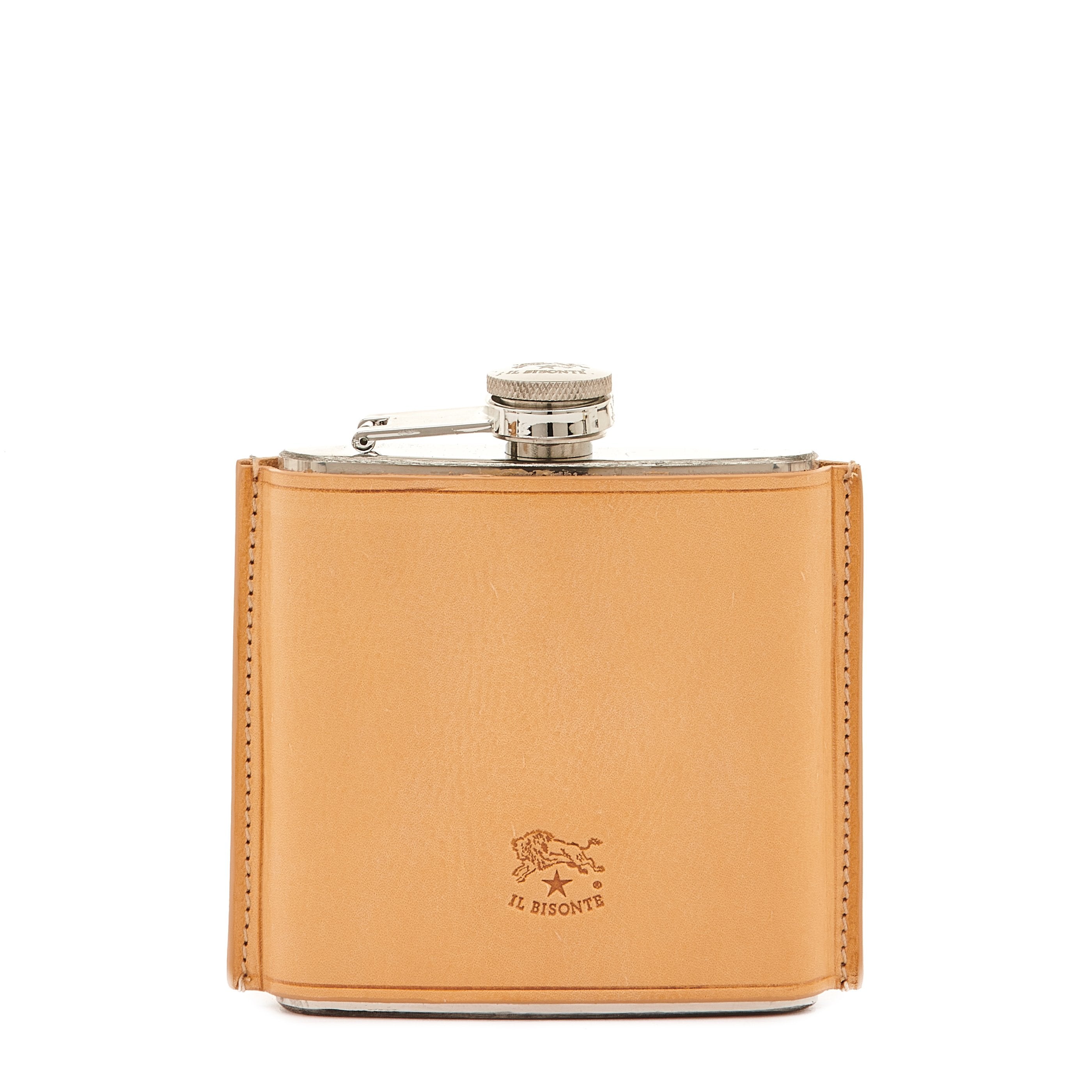 Home | Flasque en cuir couleur naturel — 
front view
 — 1 of 4