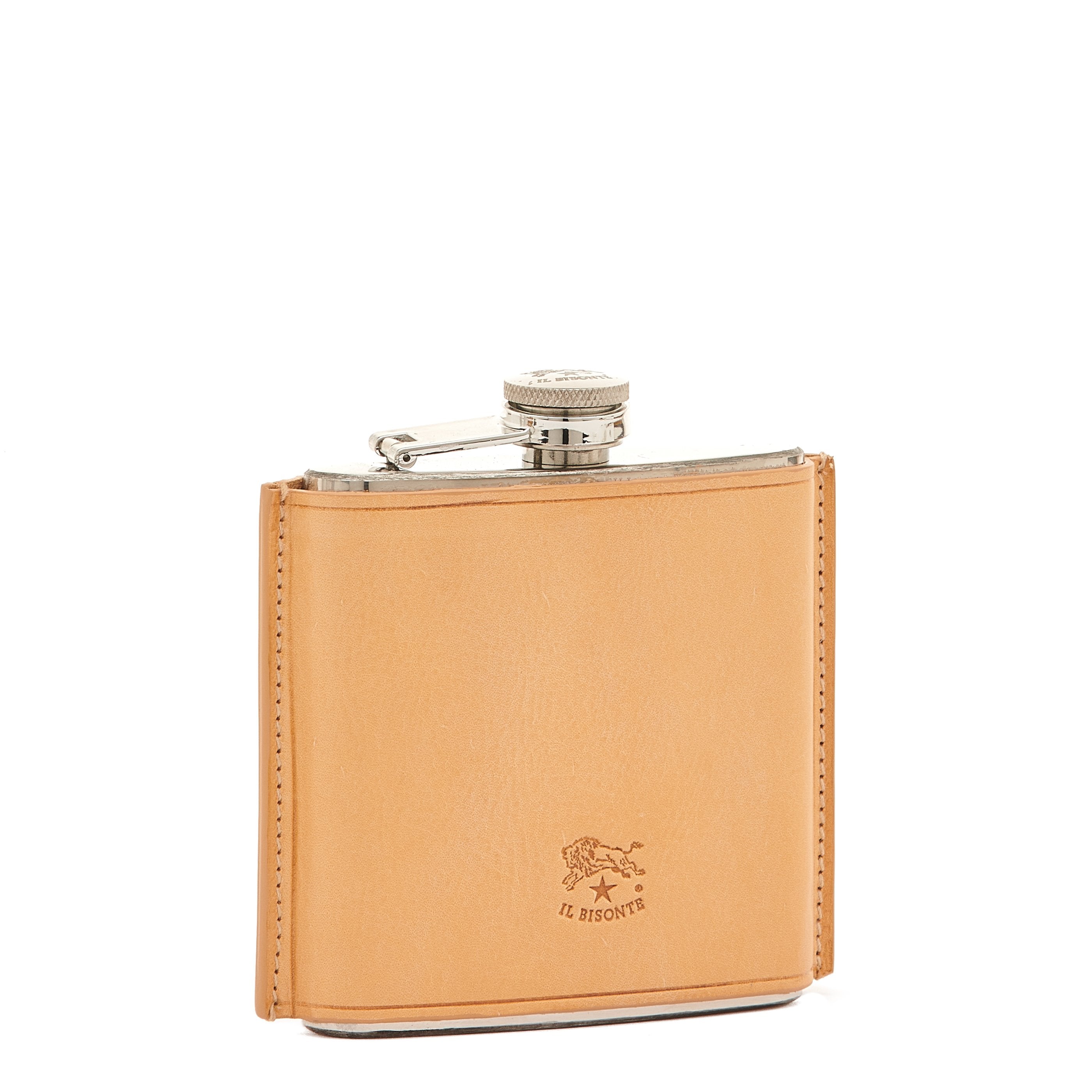 Home | Flasque en cuir couleur naturel — 
side view
 — 2 of 4