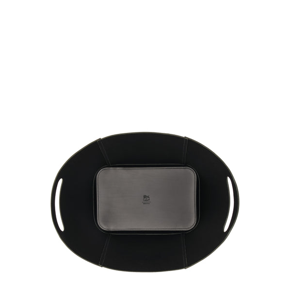 Home | Home accessory in leather color black