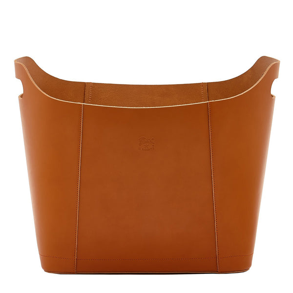 Home | Boîte pour objets en cuir couleur caramel