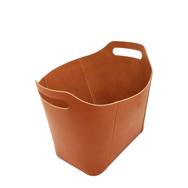 Home | Container in leather color caramel