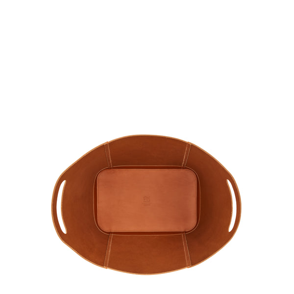 Home | Container in leather color caramel