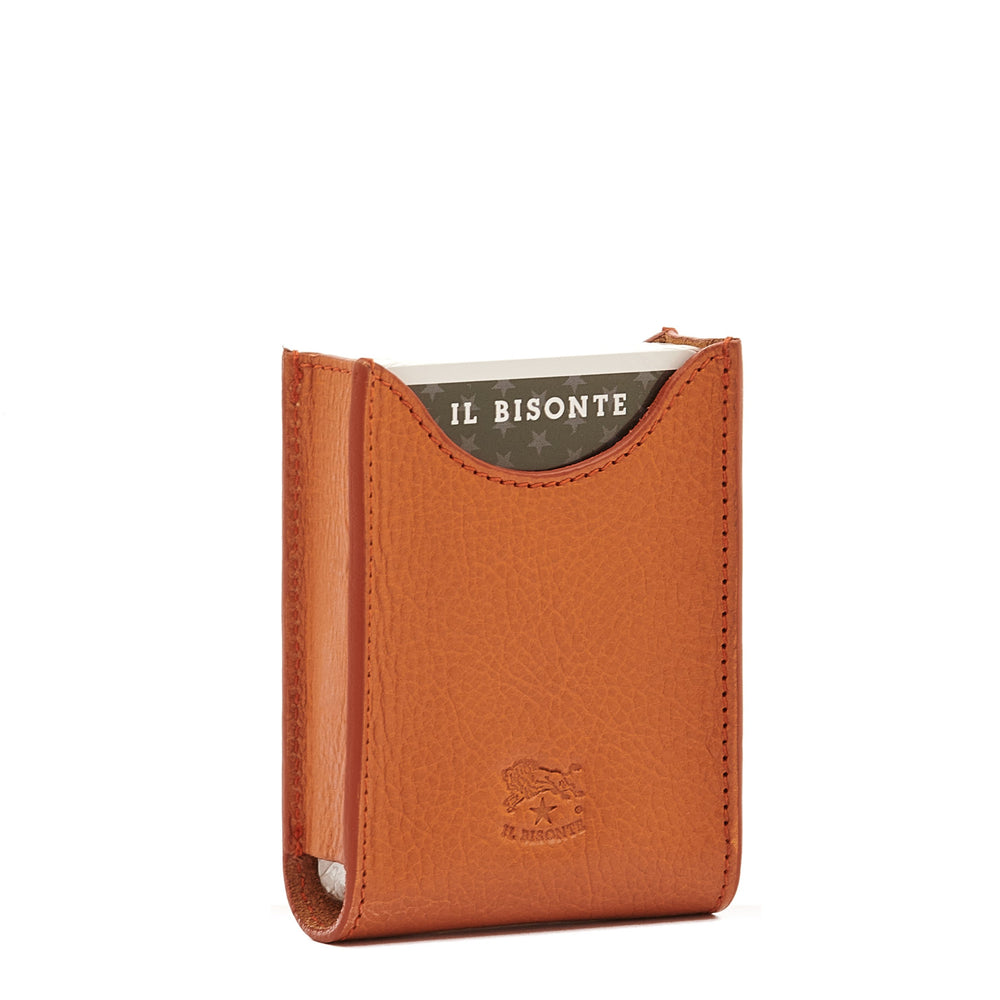 Home | Single Deck Playing Card Holder in leather color caramel Il Bisonte Home | Single Deck Playing Card Holder in leather color caramel Il Bisonte