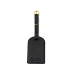 Travel | Luggage tag in calf leather color black