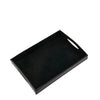 Home | Valet tray / pocket organizer in leather color black