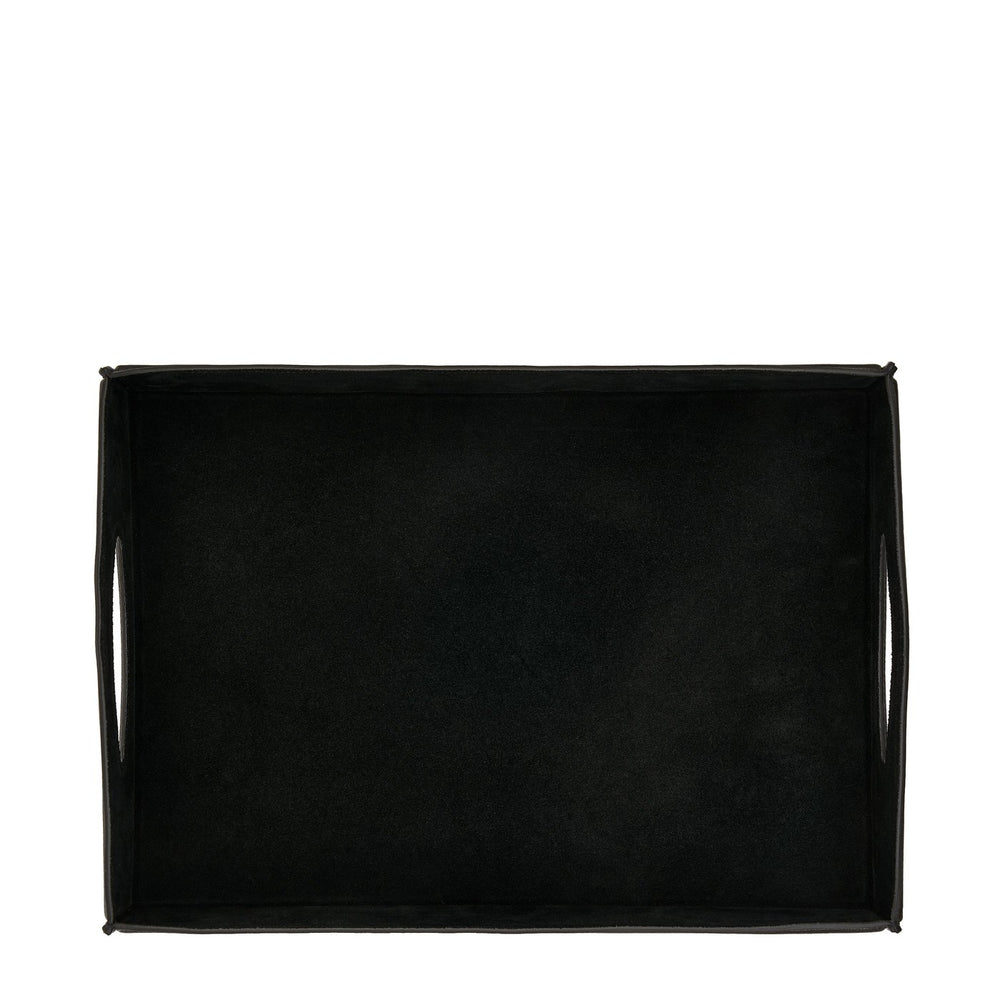 Home | Valet tray / pocket organizer in leather color black — 
interior detail view
 — 3 of 3