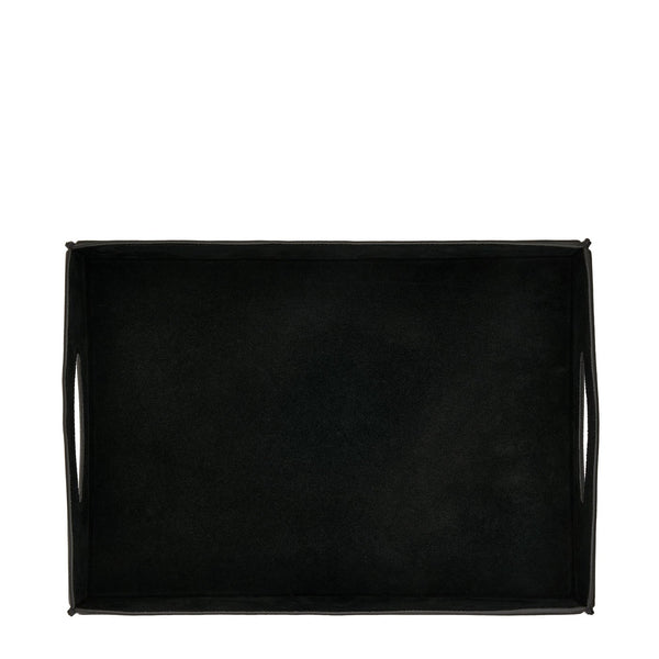 Home | Valet tray / pocket organizer in leather color black