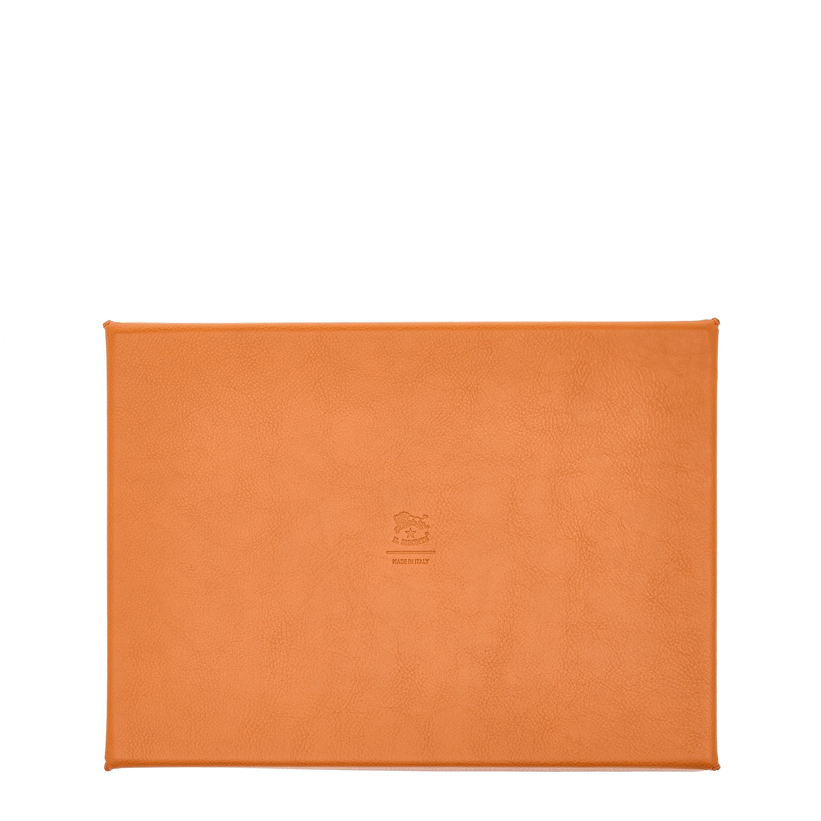 Home | Home accessory in leather color caramel