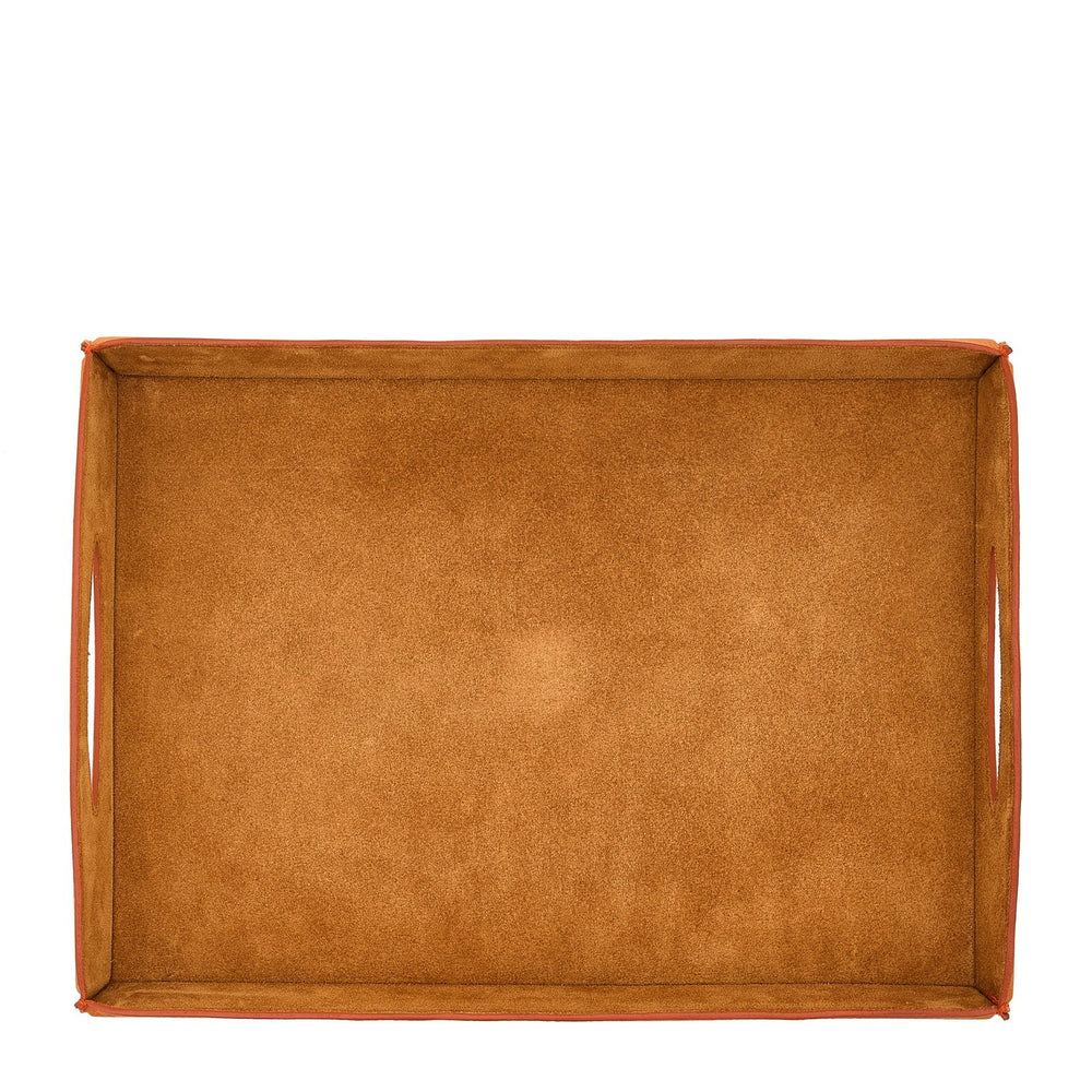 Home | Home accessory in leather color caramel