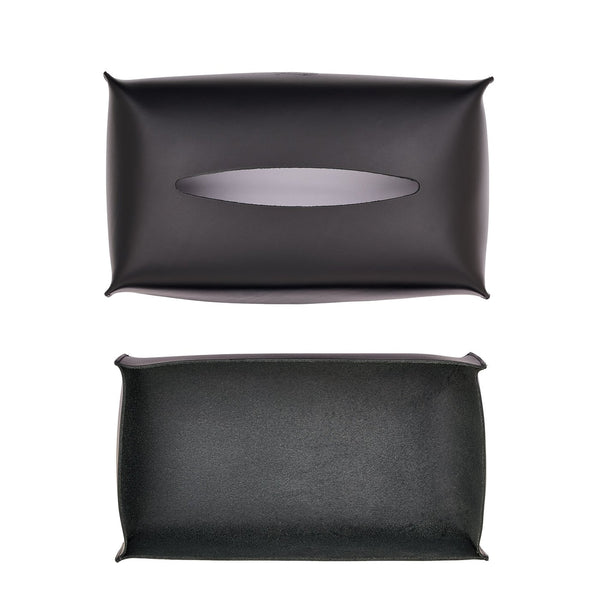 Home | Home accessory in leather color black
