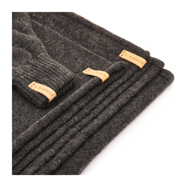 Opera | Écharpe, bonnet et gants pour femme en laine couleur gris