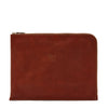 Portfolio in vintage leather color sepia