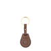 Nina | Air tag keyring pour femme en cuir couleur marron tabacco