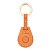 Nina | Women's air tag keyring in leather color caramel