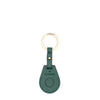 Nina | Air tag keyring pour femme en cuir couleur vert oleandro