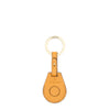 Nina | Air tag keyring pour femme en cuir couleur jaune narciso