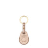 Nina | Women's air tag keyring in metallic leather color metallic bronze