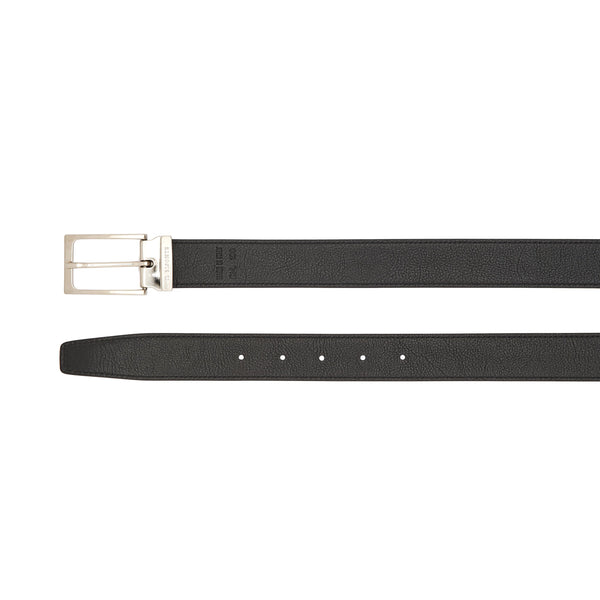 Cestello | Men's belt in vintage leather color coffee / black