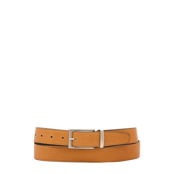 Cestello | Men's belt in vintage leather color natural / black