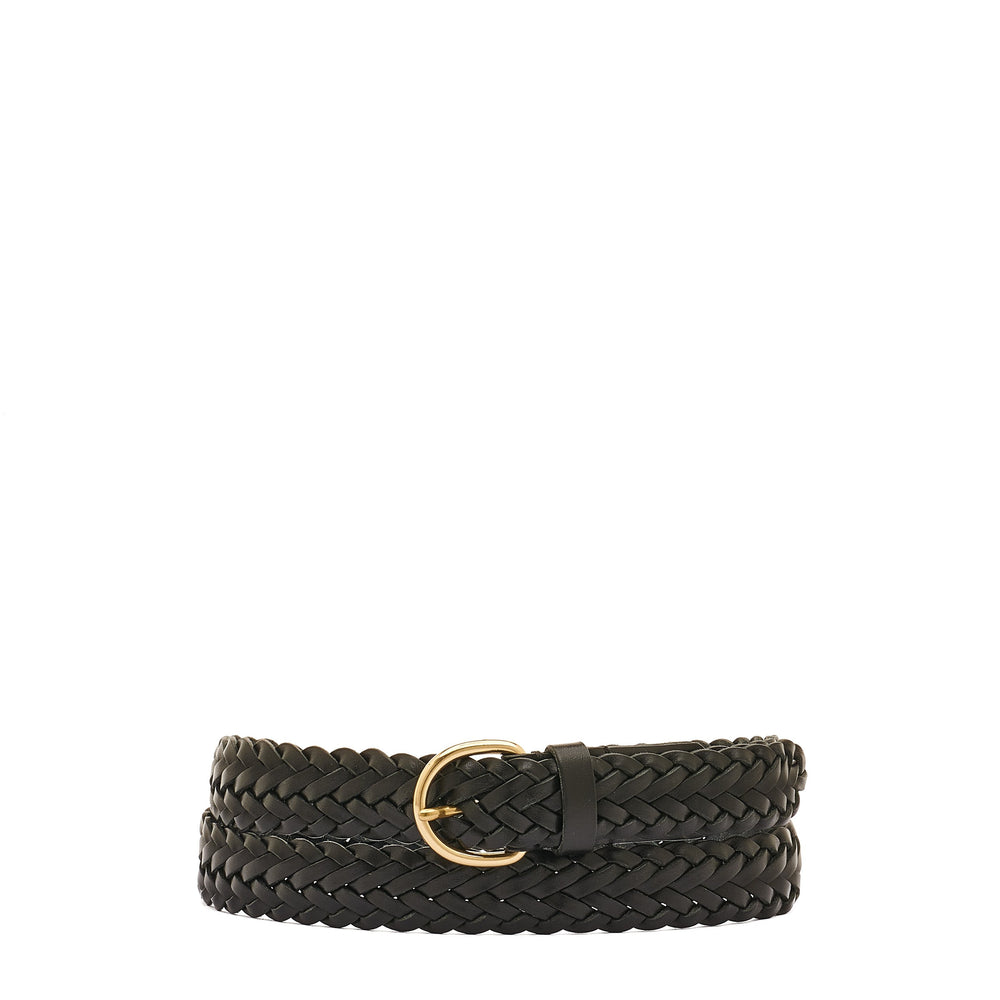 CINTURA IN PELLE ABRASIVATA NERA – DAVID NAMAN - Foto 9