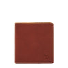 Albinia | Men's bi-fold wallet in vintage leather color sepia