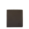 Albinia | Men's bi-fold wallet in calf leather color black