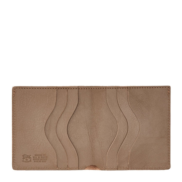 Albinia | Men's Bi-Fold Wallet in Calf Leather color Light Grey