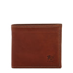 Feniglia | Men's bi-fold wallet in vintage leather color sepia
