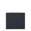 Feniglia | Men's bi-fold wallet in calf leather color blue