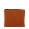 Feniglia | Men's bi-fold wallet in calf leather color caramel
