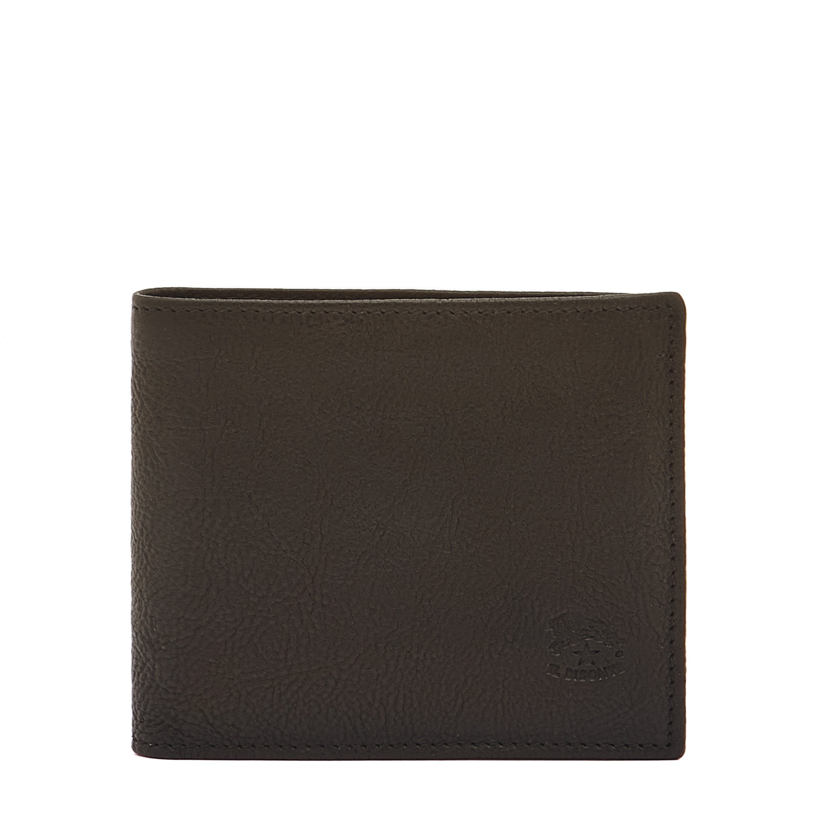 Men's Bi-Fold Wallet in Vintage Leather color Black – Il Bisonte