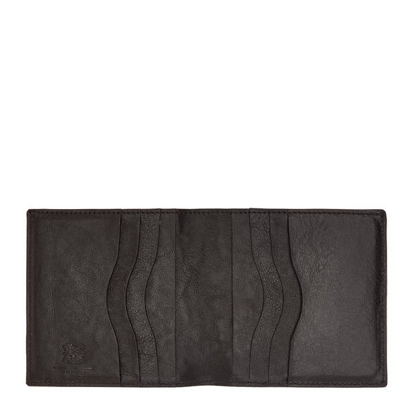 Galileo | Men's bi-fold wallet in vintage leather color black