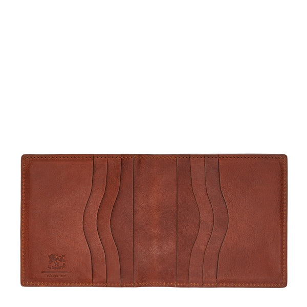Galileo | Men's bi-fold wallet in vintage leather color sepia