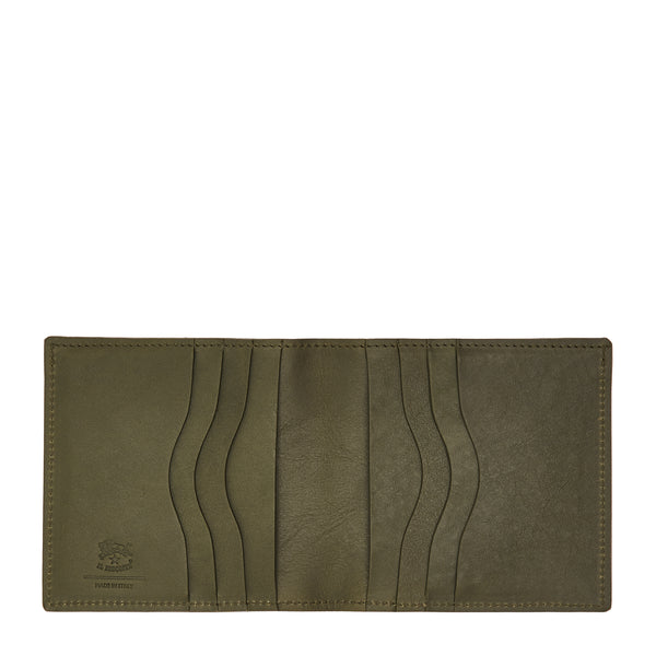Galileo | Men's bi-fold wallet in vintage leather color forest