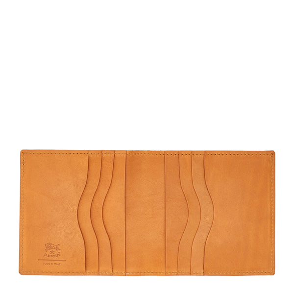 Galileo | Men's bi-fold wallet in vintage leather color natural