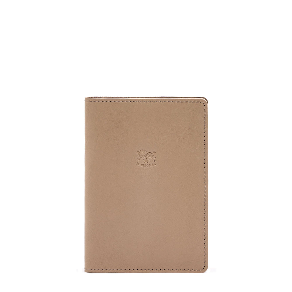 Porta Passaporto in pelle colore beige vasari