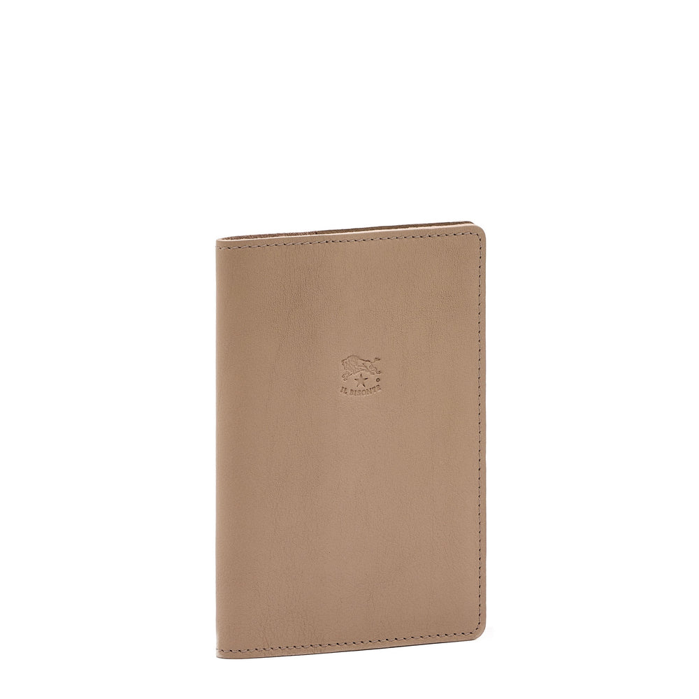 Porta Passaporto in pelle colore beige vasari
