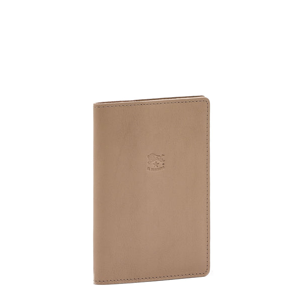Porta Passaporto in pelle colore beige vasari