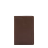 Porte passeport en cuir couleur marron tabacco
