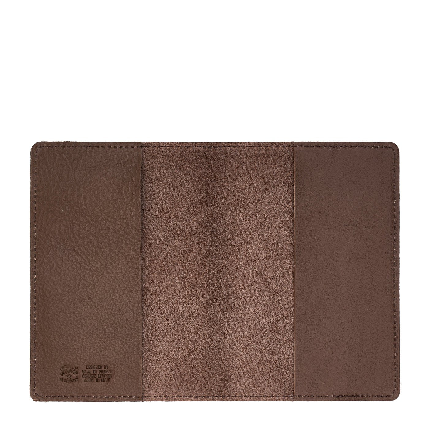 Porte passeport en cuir couleur marron tabacco — 
interior detail view
 — 3 of 3