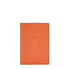 Porta Passaporto in pelle colore arancio pontormo