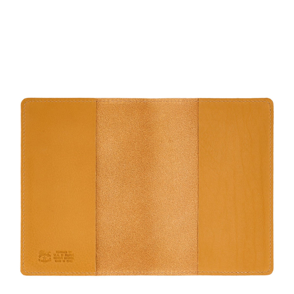 Porta Passaporto in pelle colore giallo narciso — 
interior detail view
 — 3 of 3