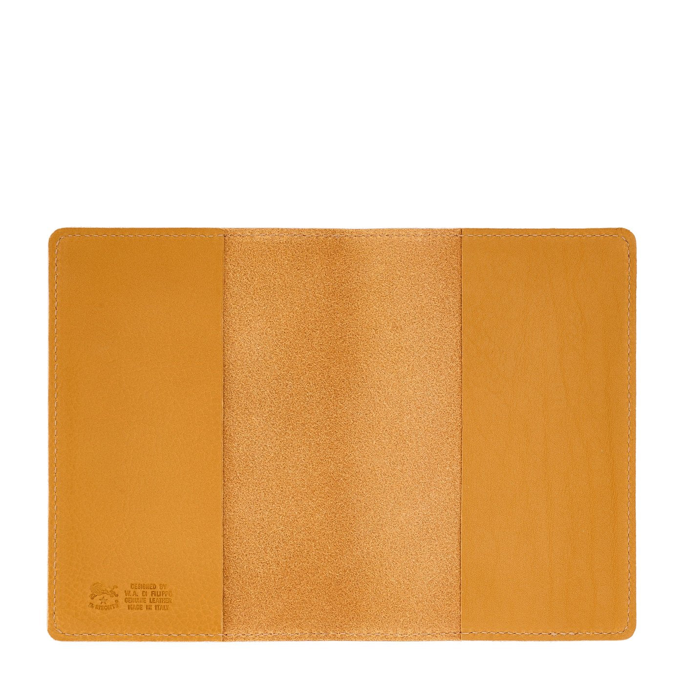 Porta Passaporto in pelle colore giallo narciso — 
interior detail view
 — 3 of 3