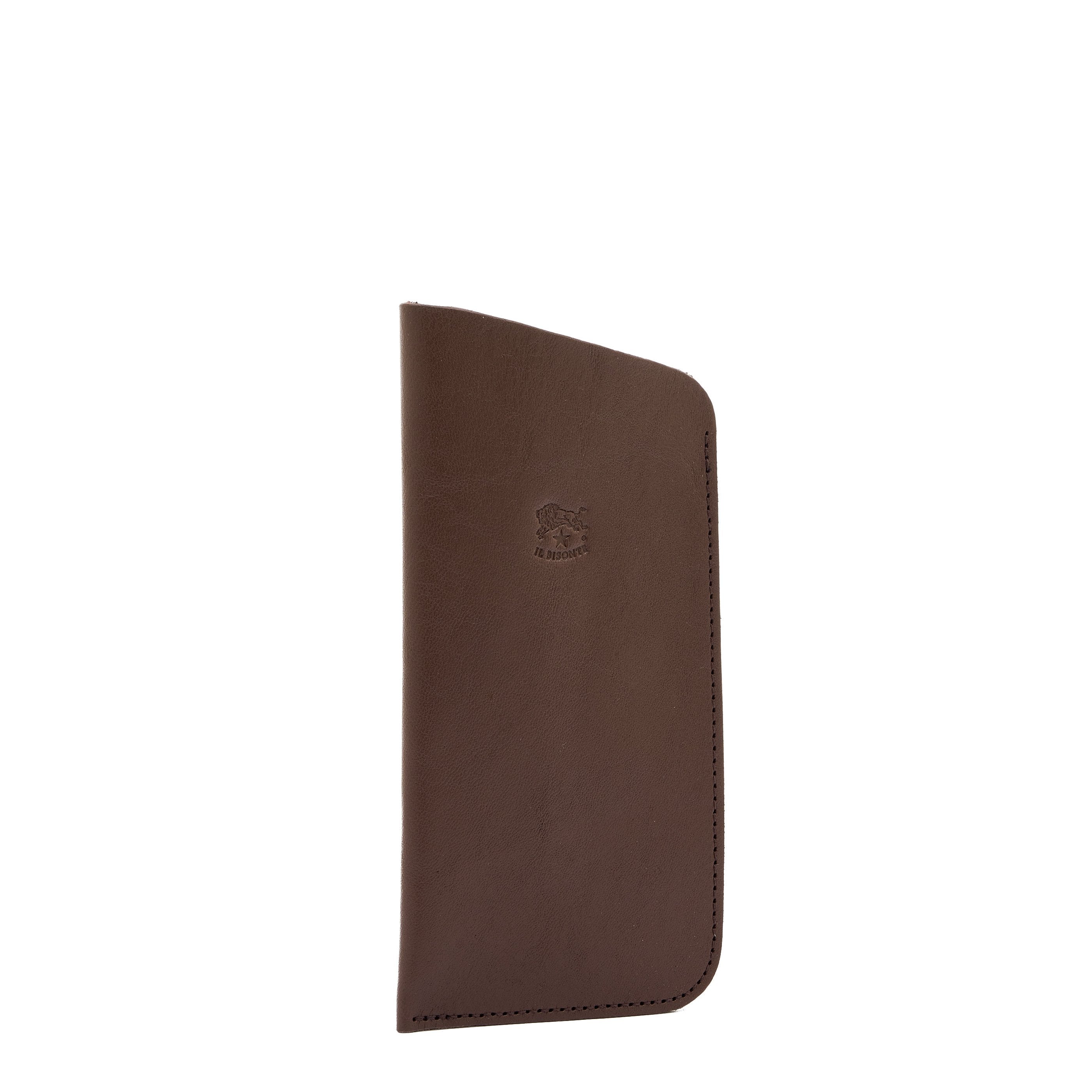 Custodia Occhiali in pelle colore marrone tabacco — 
side view
 — 2 of 3
