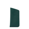 Étui à lunettes en cuir couleur vert oleandro