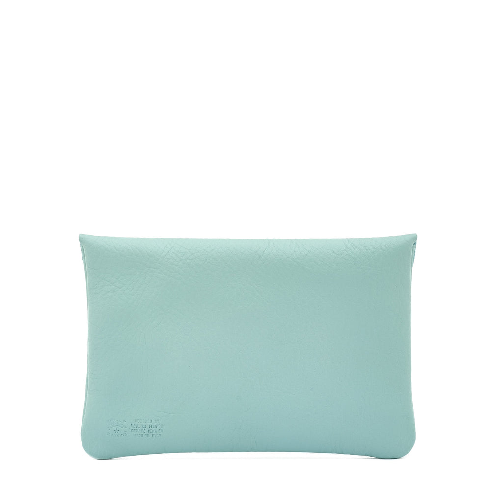 Custodia in pelle colore celeste botticelli